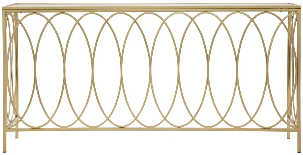 MESA DE CONSOLA 160X40X79 CM DOURADO