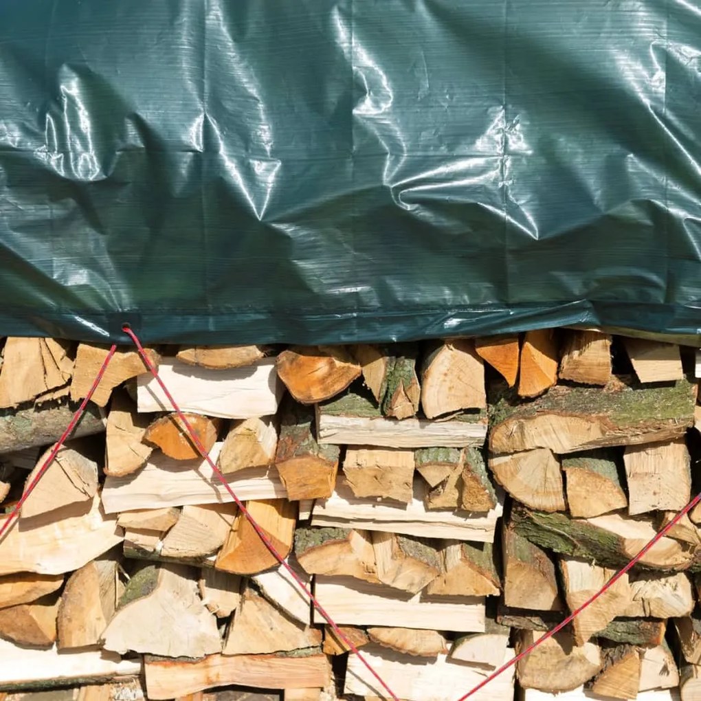 Lona para lenha 2x8 m PE verde