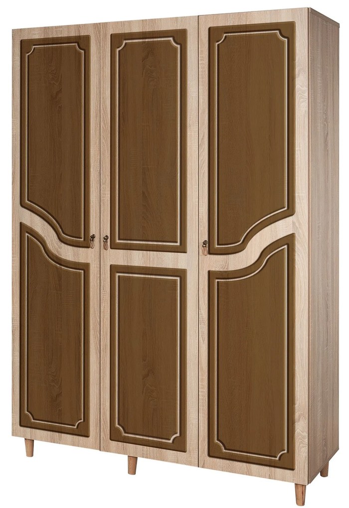 Guarda-Roupa Mode – Carvalho Sonoma – 135 cm x 192 cm x 52 cm