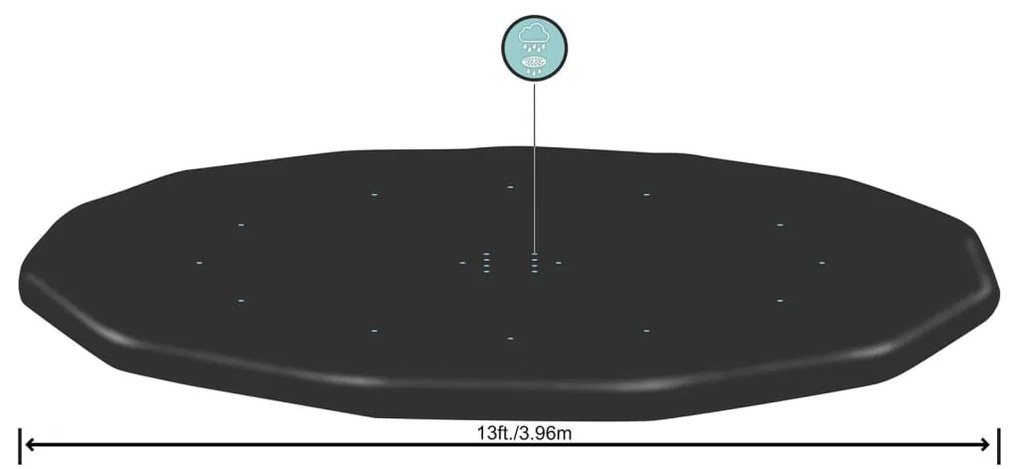 Bestway Cobertura de piscina Flowclear 396 cm