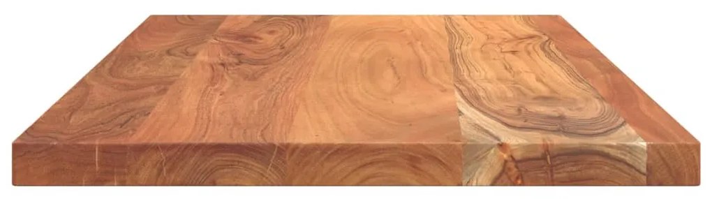Tampo de mesa retangular 120x60x3,8 cm madeira de acácia maciça