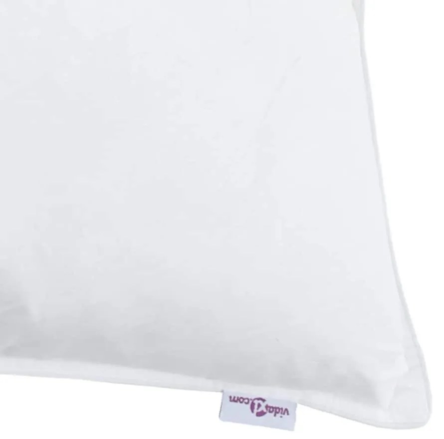 Edredão com travesseiro 2 pcs Branco 135 x 200 cm Penugem