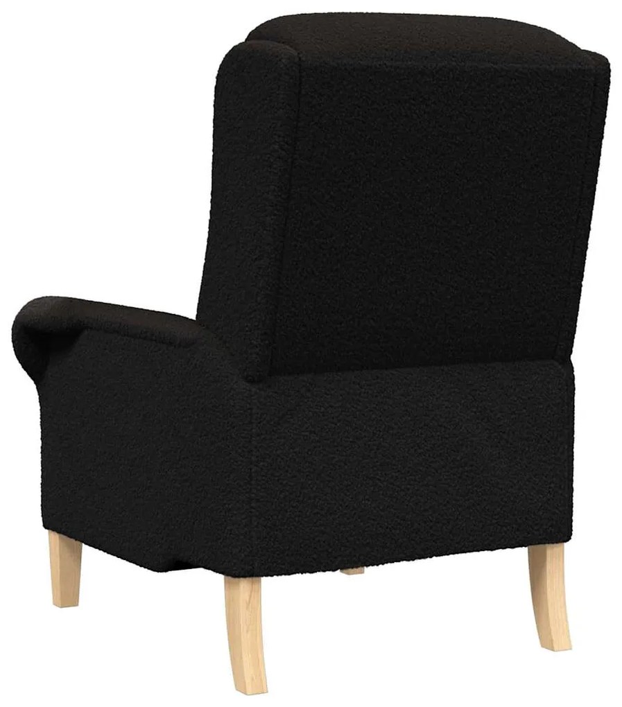 Poltrona Ergonómica Preto Standard Tecido, Madeira