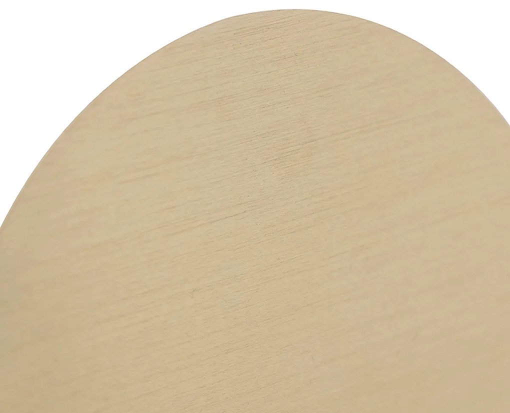 Candeeiro de parede design redondo dourado - Pulley Design