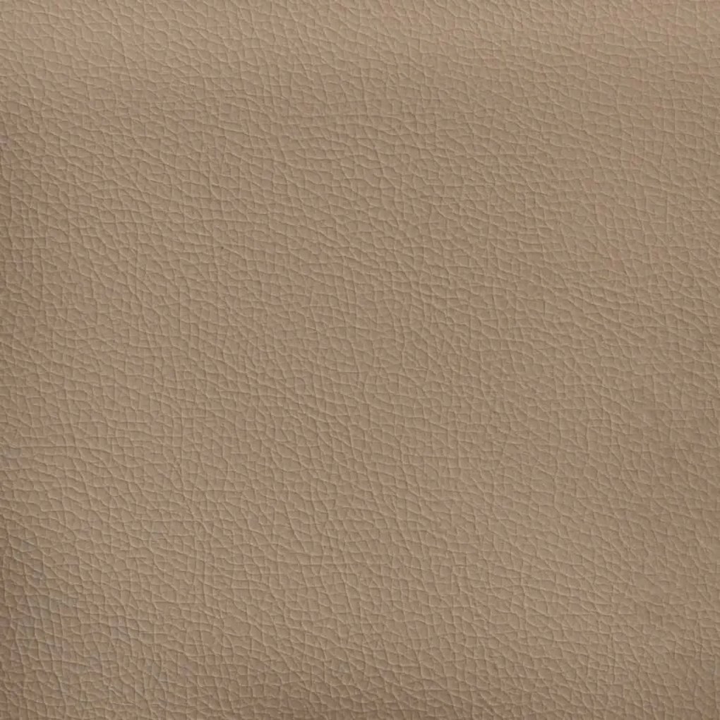 Apoio de pés 70x55x41 cm couro artificial cappuccino