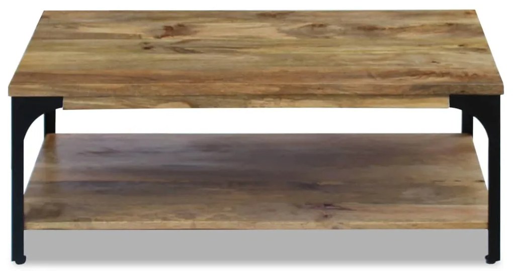 Mesa de centro, madeira de mangueira 100x60x38 cm