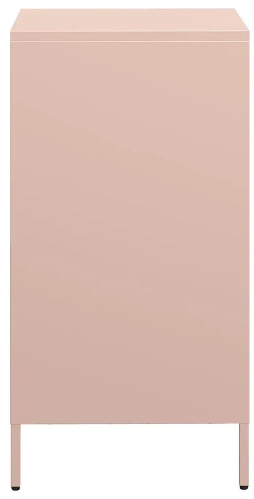 Aparador 35x39x73,5 cm aço laminado a frio rosa