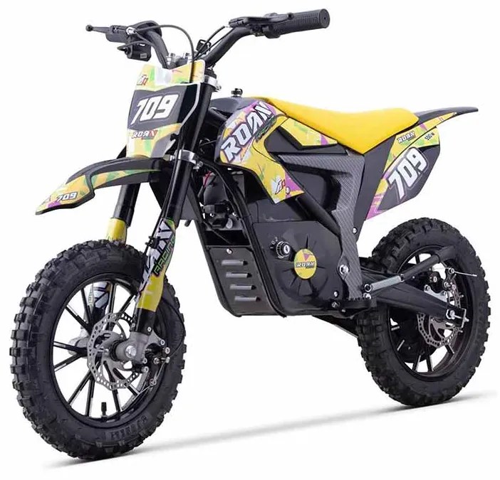 Mini moto elétrica para crianças MINICROSS 709 550W Amarela