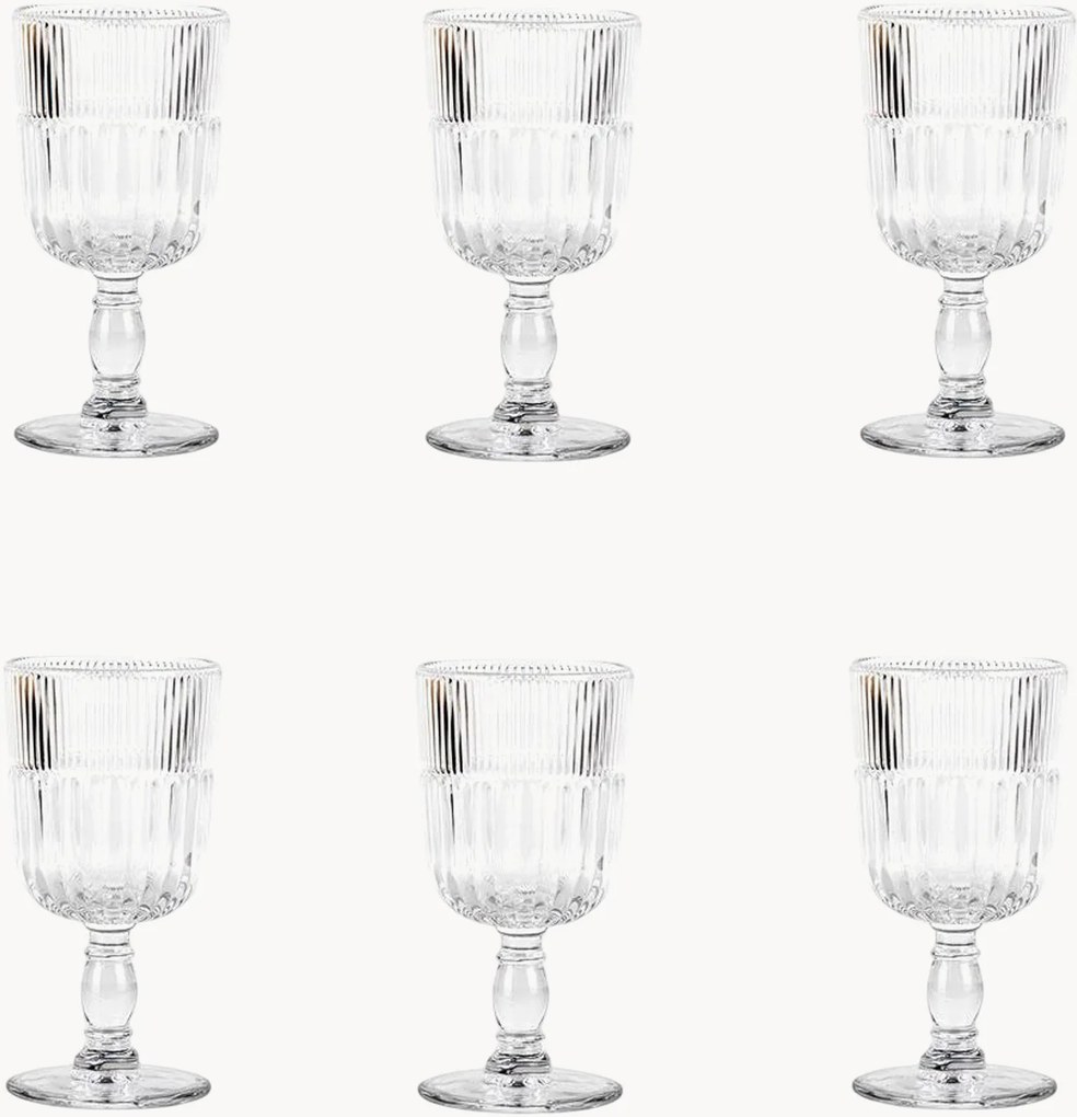 Copos de vinho Qualcosa d'antico, conjunto de 6