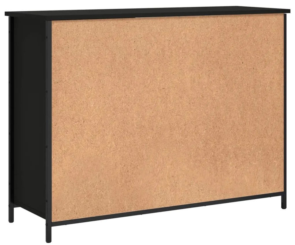 Aparador 100x35x75 cm derivados de madeira preto