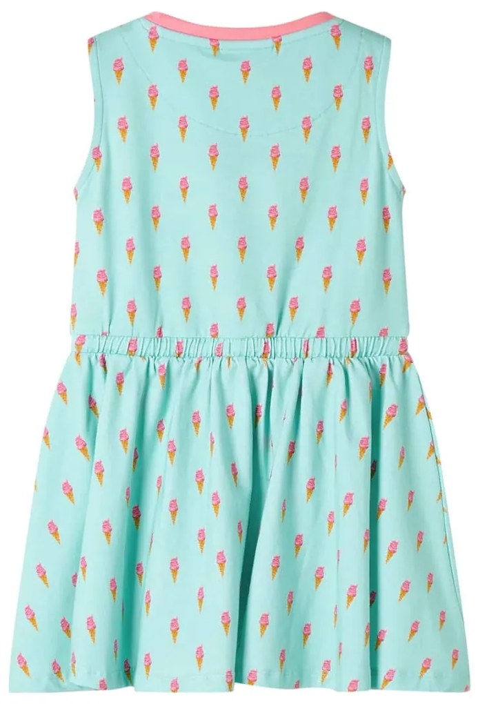 Vestido de criança com cordão menta-claro 92