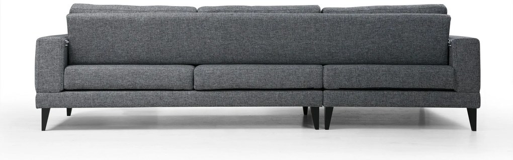 Sofá-Cama de Canto Nordic – Cinzento Escuro – 303 cm x 160 cm