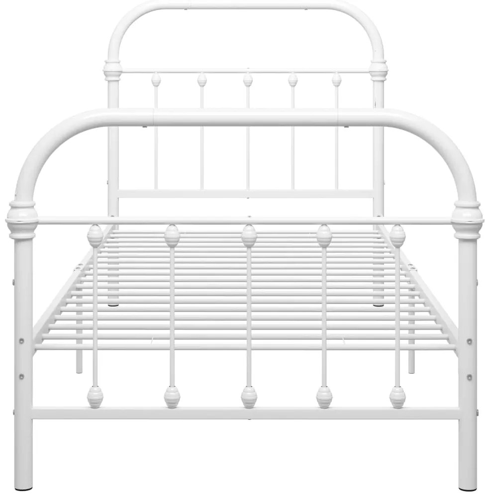 Estrutura de cama metal 90x200 cm branco