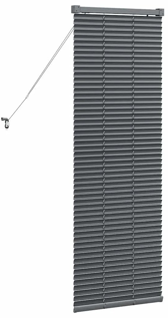 Persiana de Janela Cinzento-escuro 80 x 130 cm Alumínio
