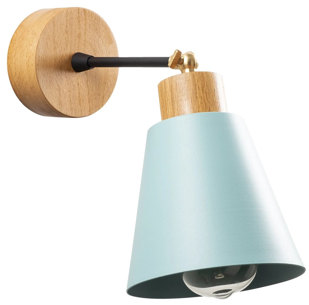Candeeiro de Parede Manavgat – Turquesa – 14 cm de Diâmetro x 25 cm de