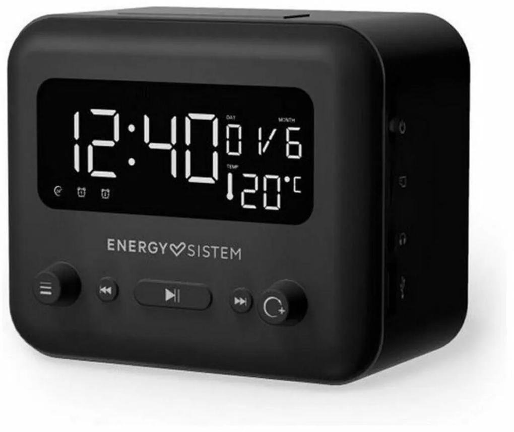 Rádio Despertador Energy Sistem Clock Speaker 2 Bluetooth Graphite LED Bluetooth 5W Bluetooth