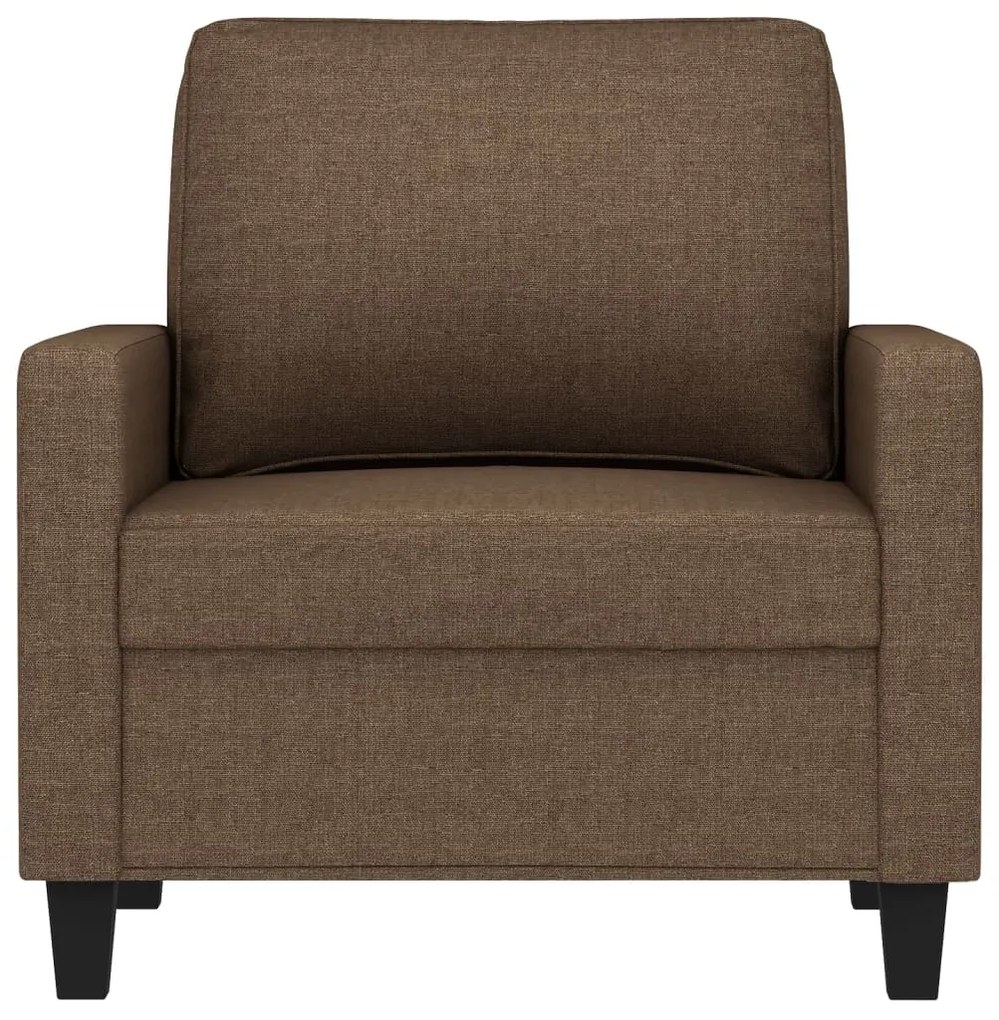 Poltrona 60 cm tecido castanho