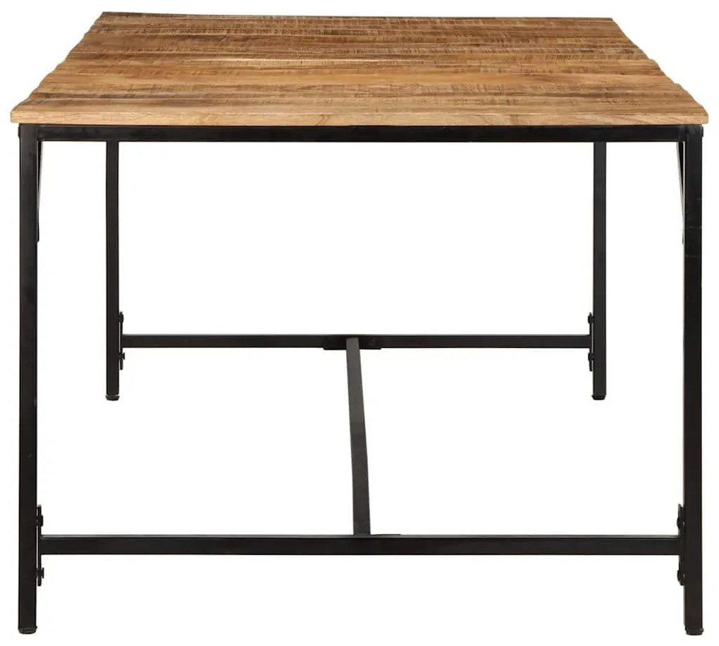Mesa de jantar 200x100x75 cm madeira de mangueira maciça áspera