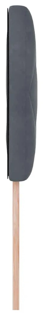 Cabeceira Diamond Block da em cinza escuro, 100cm, veludo