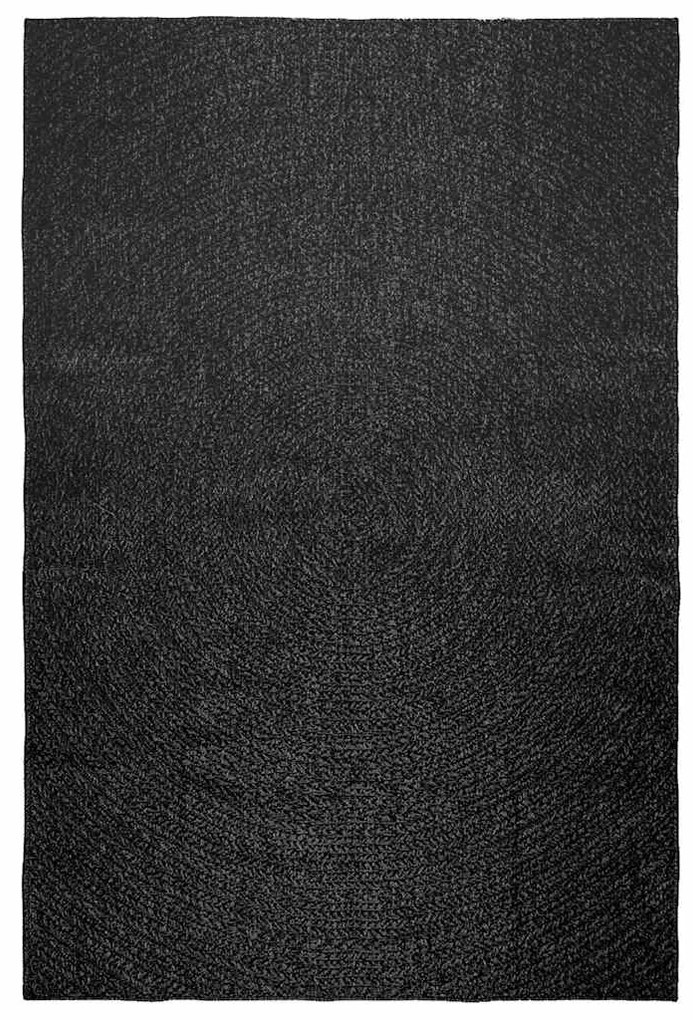 Tapete ZIZUR antracite 160x230 cm aspeto juta interior exterior