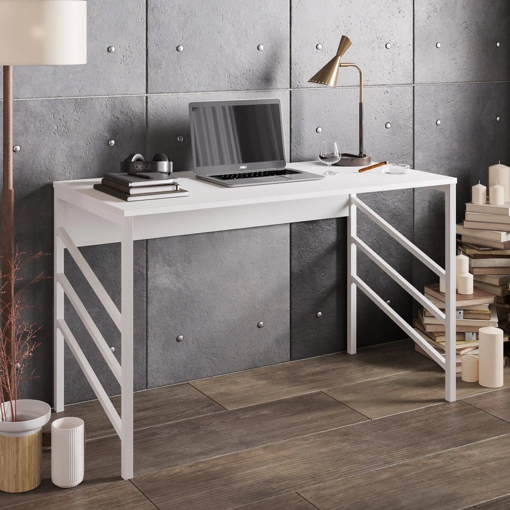 Secretária Tuna – Branco – 120 cm x 75 cm x 60 cm