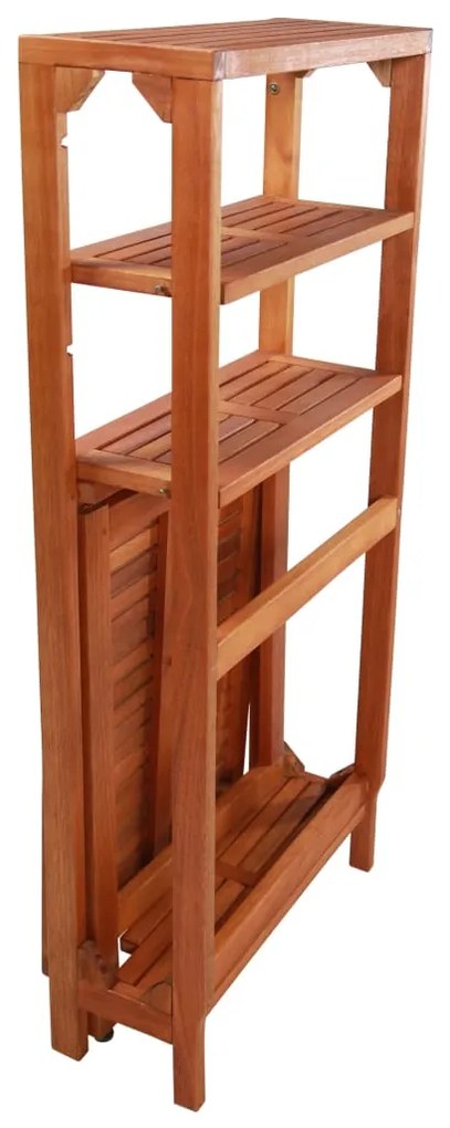3 pcs conjunto de bistrô dobrável madeira de acácia maciça