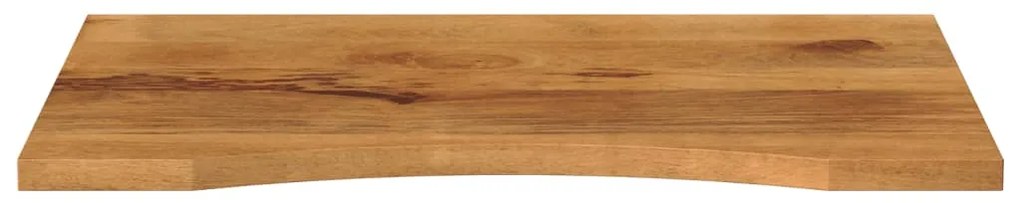 Tampo de mesa com curva 80x60x2,5 cm mangueira áspera maciça