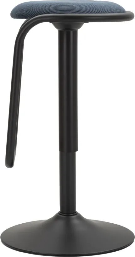 BANCO DE BAR COM ELEVADOR DESTINY NAVY Ø 41X61-83 CM AZUL E PRETO