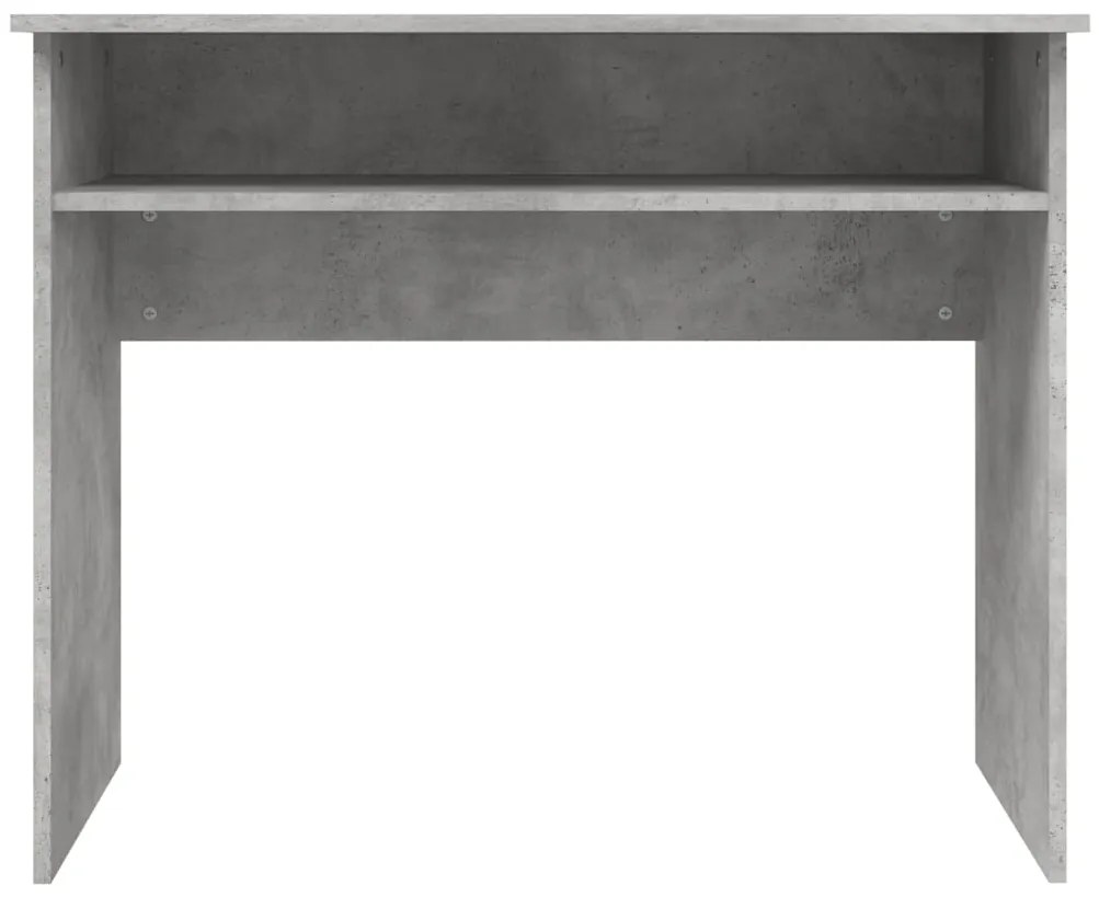 Secretária 90x50x74 cm derivados de madeira cinzento cimento
