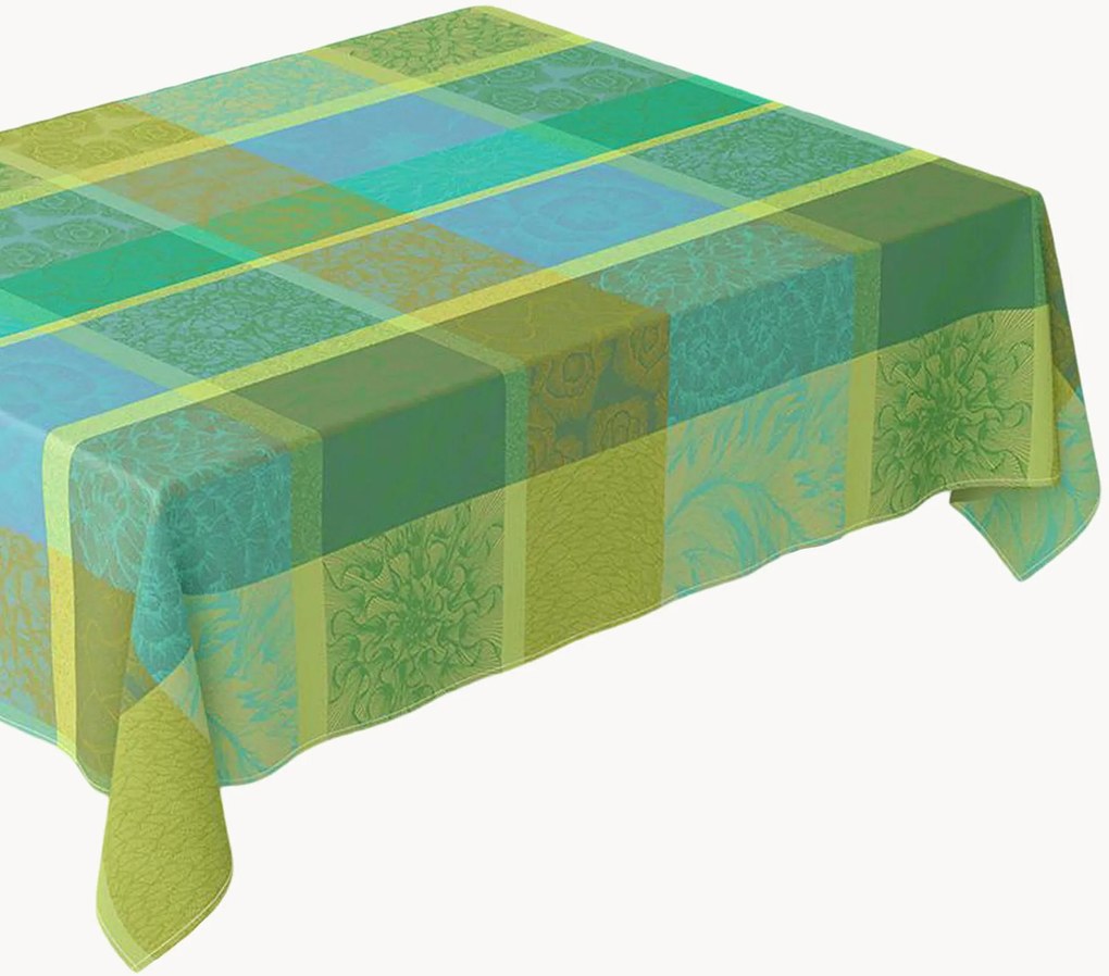 Toalha de mesa jacquard com revestimento acrílico Mille Rainures Atoll