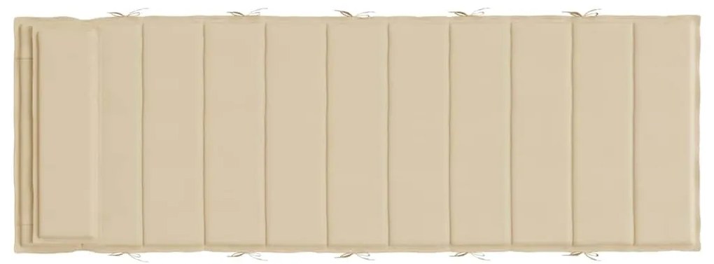 Almofadão p/ espreguiçadeira 180x60x4 cm tecido oxford bege