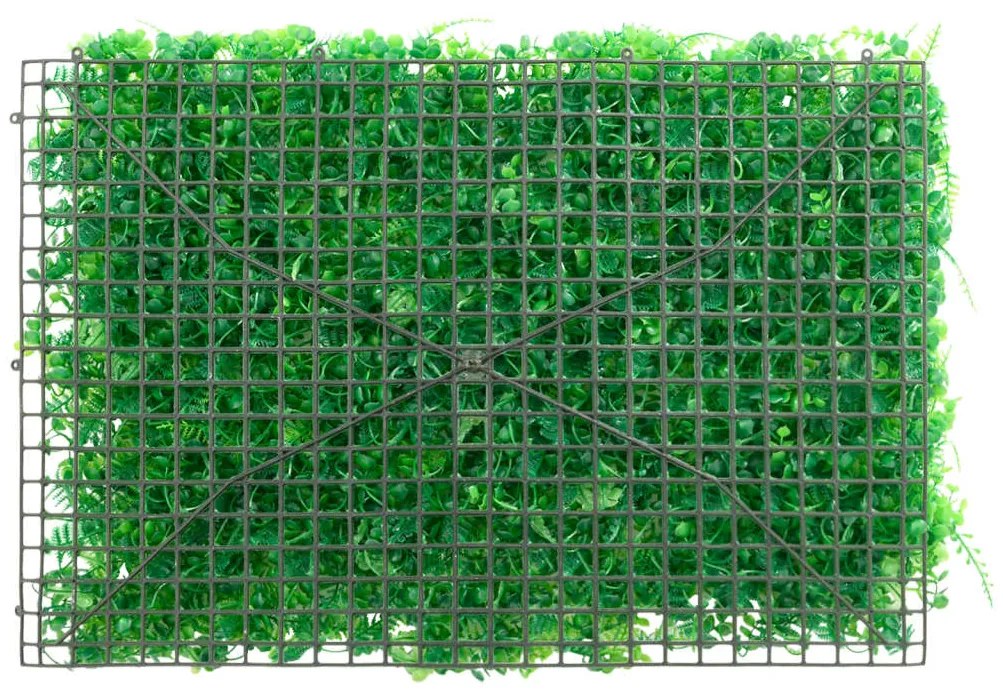 Vedação de folhas de feto artificiais 6 pcs 40x60 cm verde