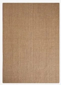 Alfombra Retangular Em Lã E Juta Wamba Castanho Trigo & 300 X 400 Cm - Sklum