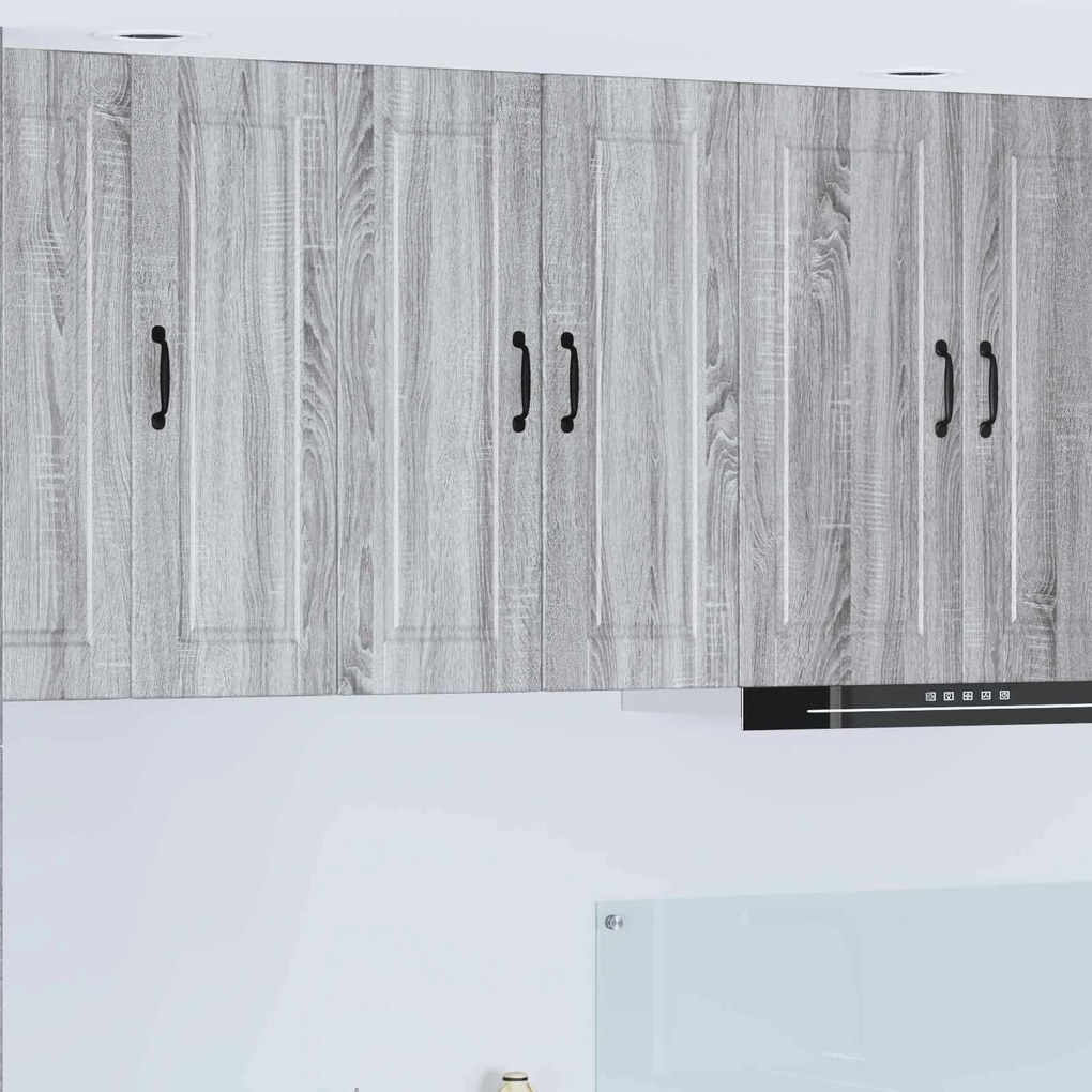 vidaXL Armário de Cozinha com prateleira Cinza Sonoma 60 x 31 x 80 cm