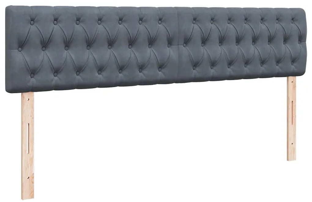 Estrutura cama otomana colchões 180x200 cm cinzento escuro