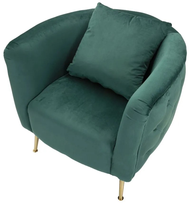 POLTRONA BUCAREST 76X74X73 CM VERDE