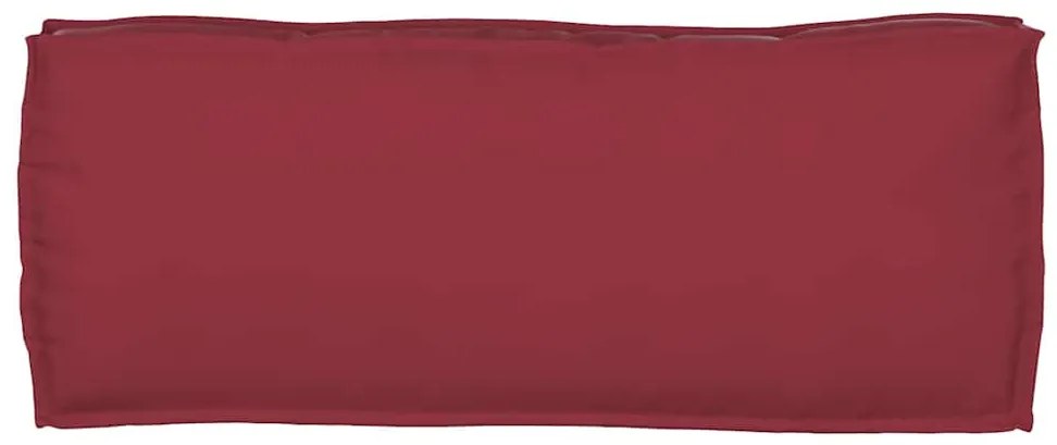Almofadas para Palete , 2 pcs, Vermelho Vinho, 100 x 40 x 8 cm, Tecido