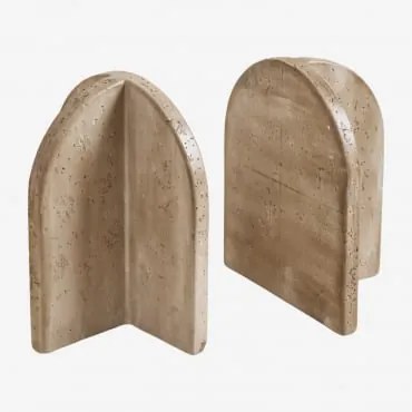 Suporte Para Livros Em Cimento Kirelo Look Travertino - Sklum