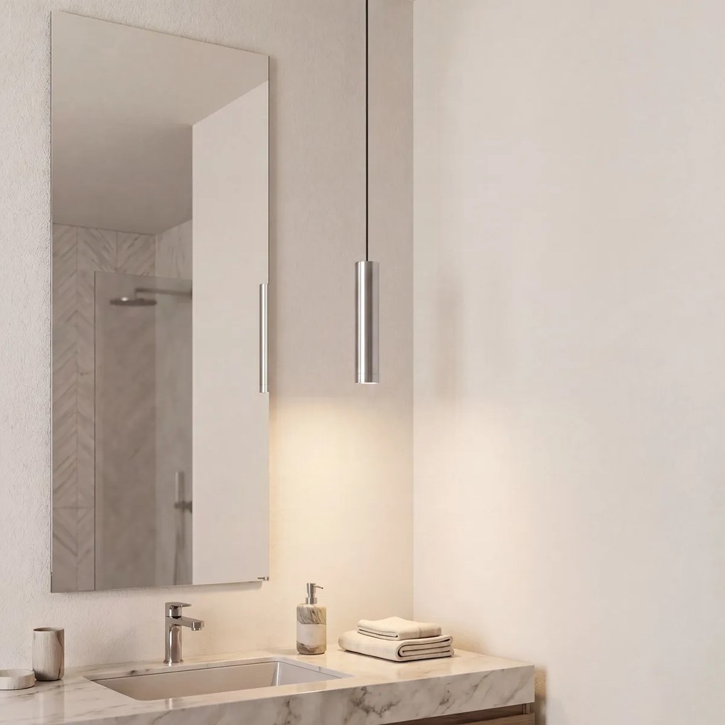 Candeeiro suspenso de design cor de chumbo GU10 50mm IP44 - Tuba