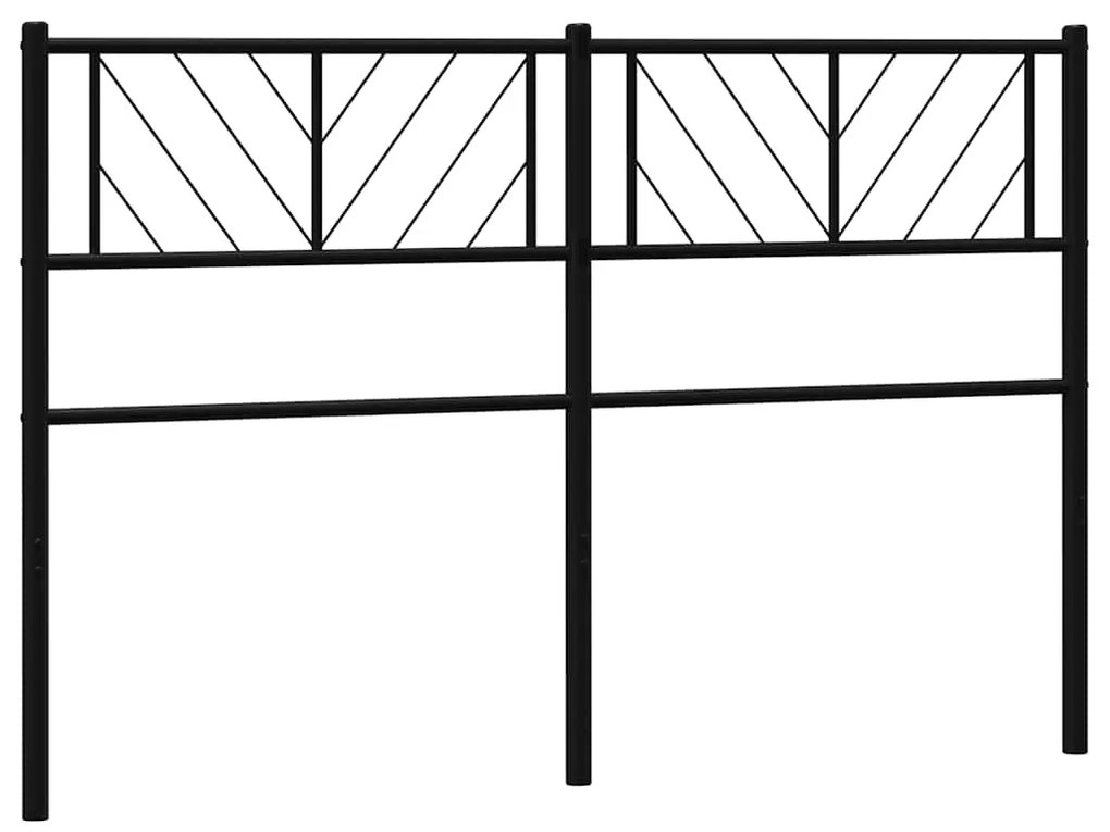 Cabeceira de cama 135 cm metal preto