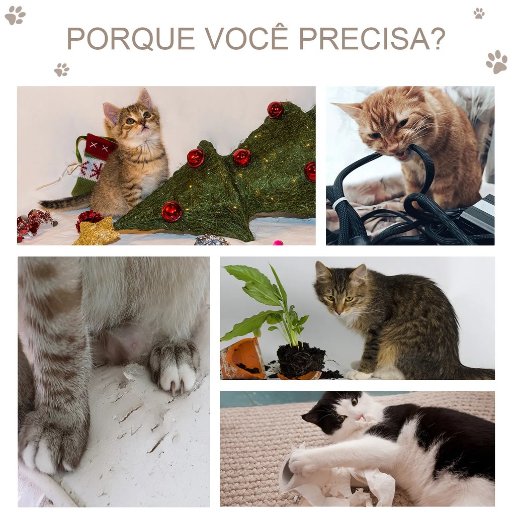 Arranhador para Gatos Médio de 3 Níveis  com Postes de Sisal Placa para Arranhar e Bola Suspensa 40x35x72 cm Cinzento Escuro