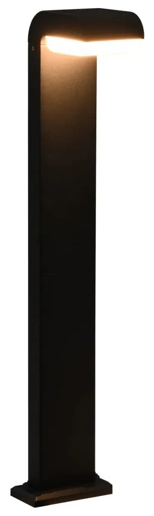 vidaXL Candeeiros LED de exterior 9 W preto oval