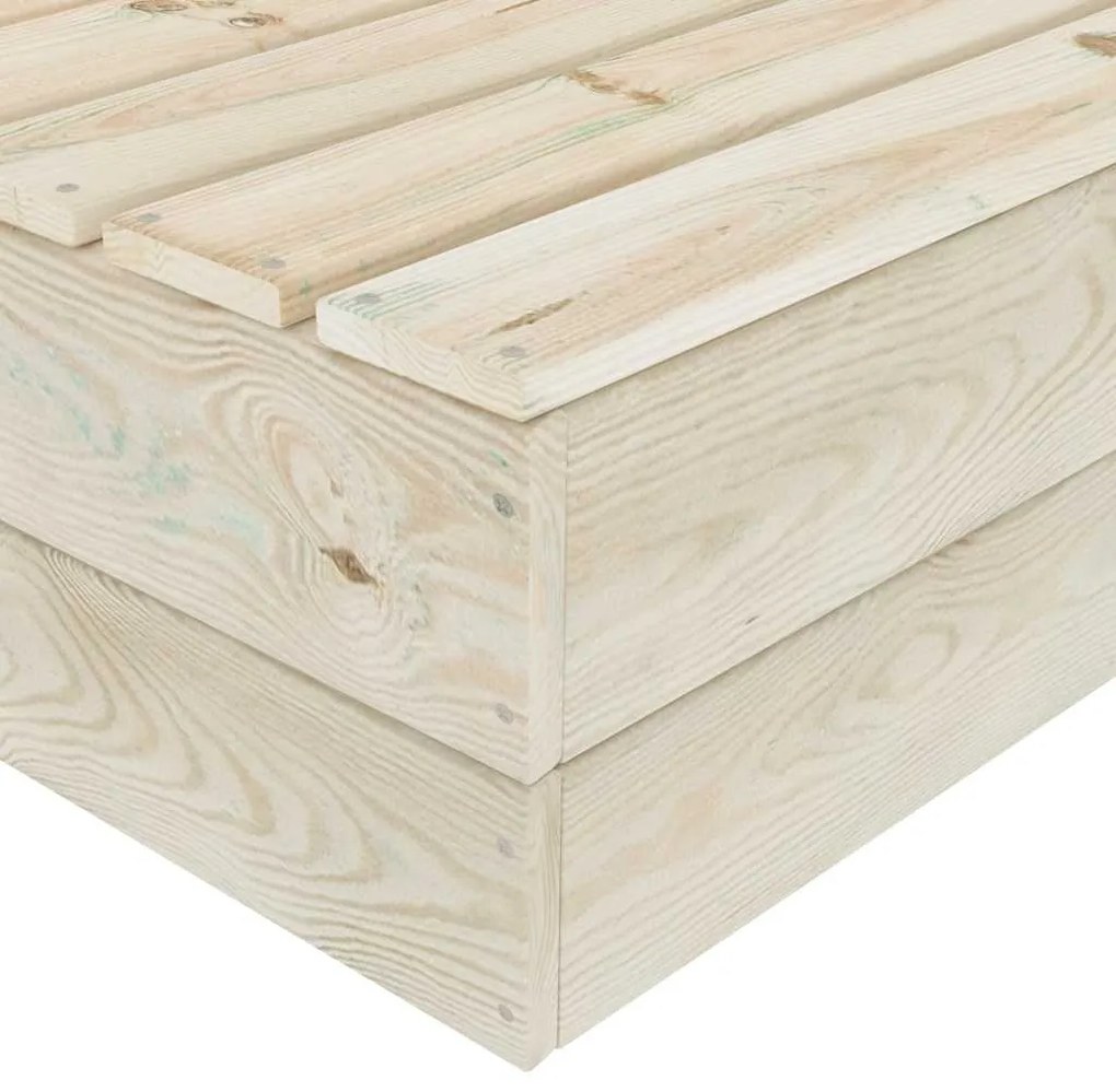 Messa de jardim 2 pcs 60x60x30 cm madeira de abeto impregnada