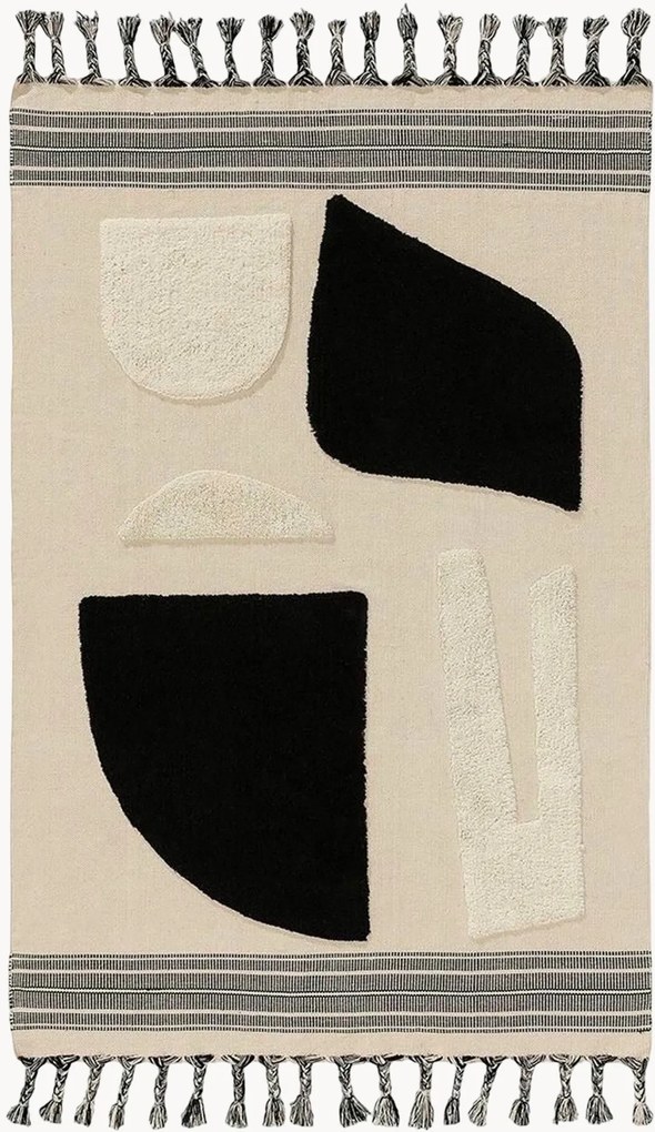 Tapete de algodão artesanal de pelo curto Gibson