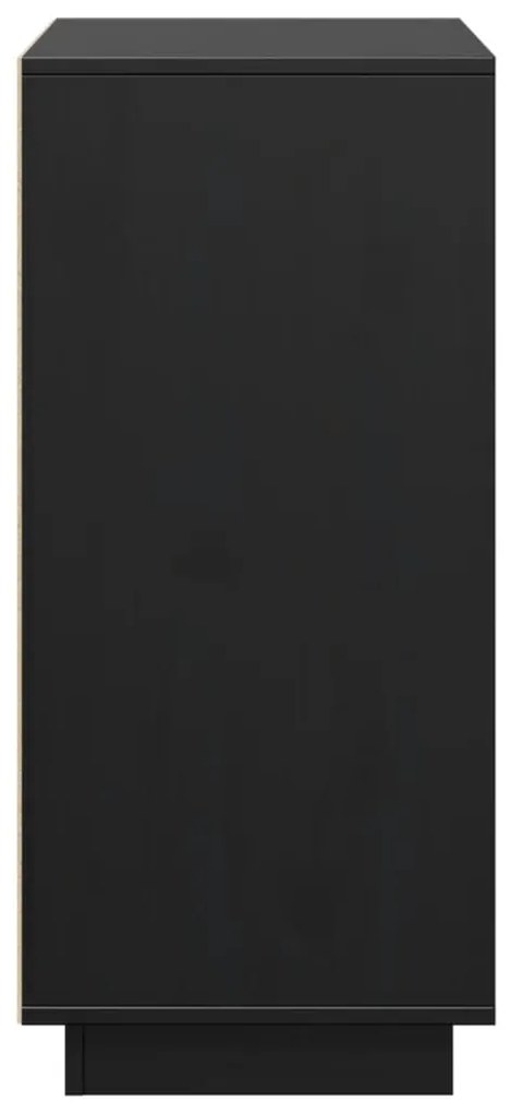 Aparador 60x34x75 cm madeira de pinho maciça preto