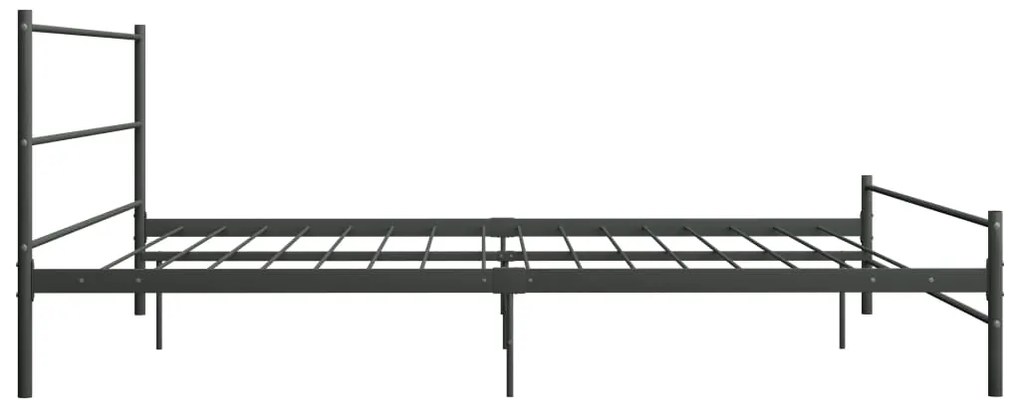 Estrutura de cama 180x200 cm metal cinzento