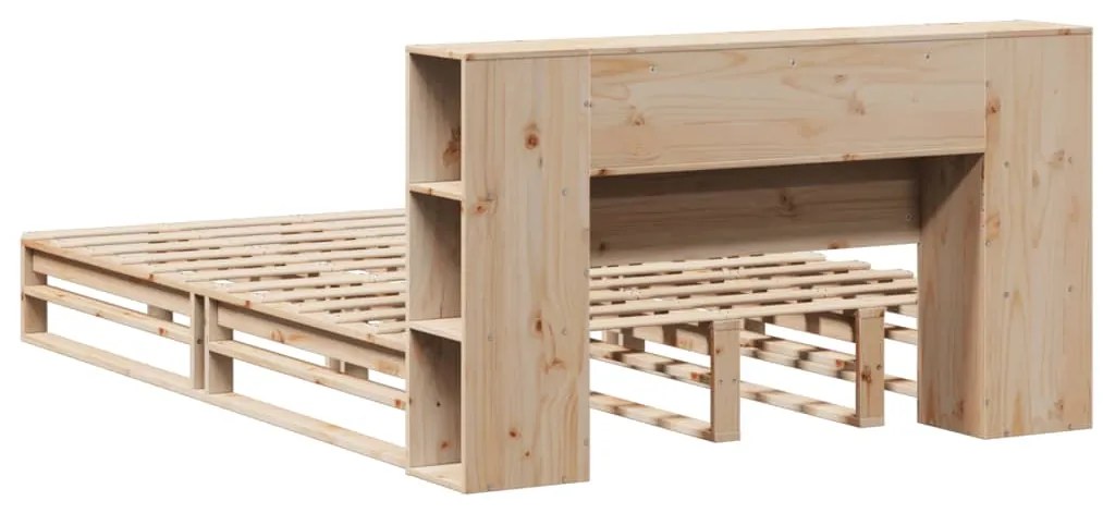 Cama com estante sem colchão 120x190 cm madeira maciça