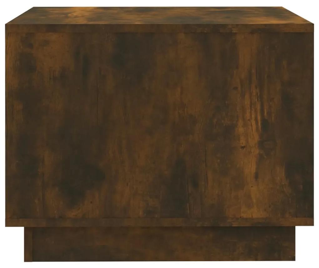 Mesa de centro 55x55x43 cm contraplacado cor carvalho fumado