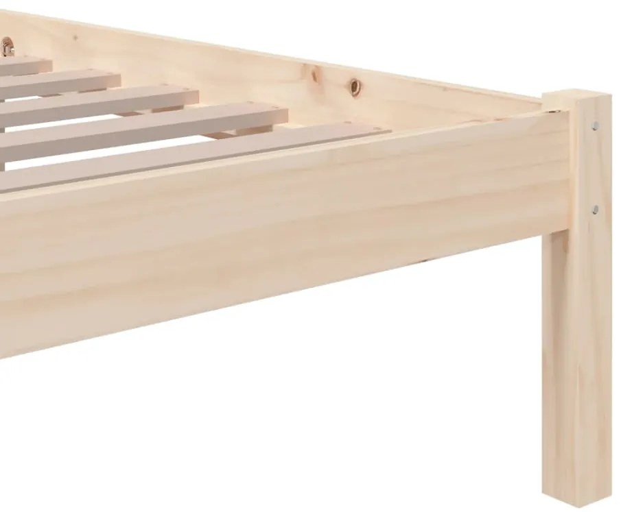 Estrutura cama pequena solteiro 75x190 cm madeira maciça
