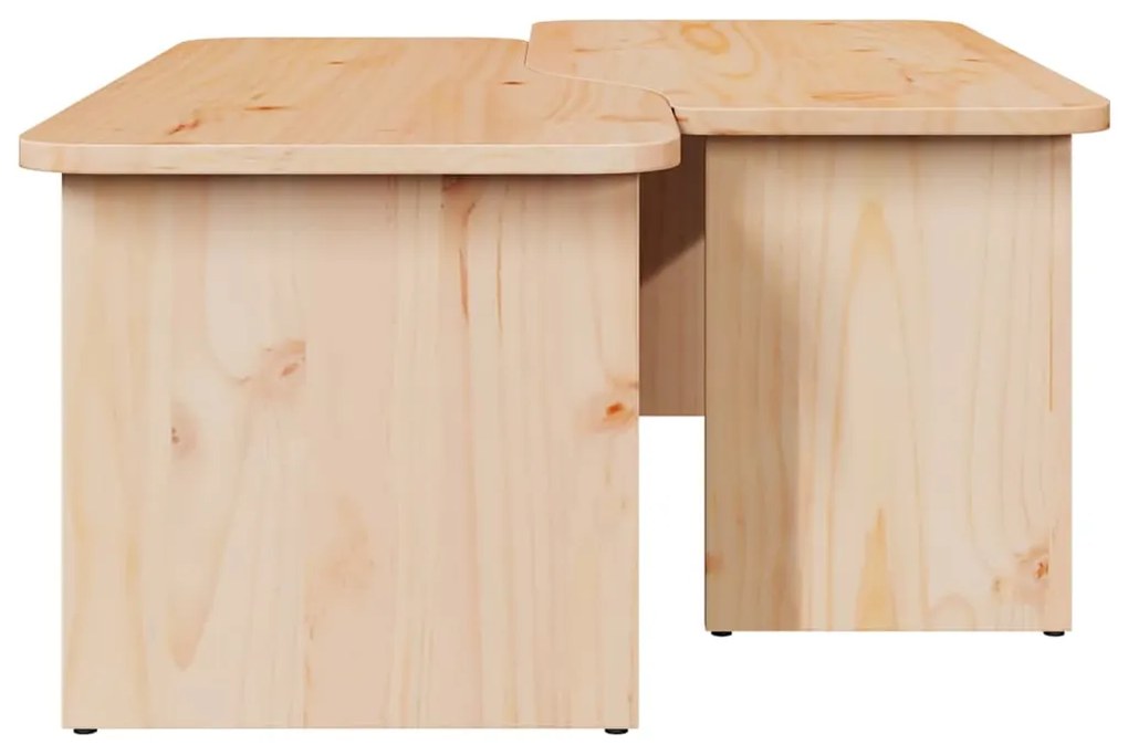 Mesa de centro 2 pcs Natural 100 x 69 x 35.5 cm